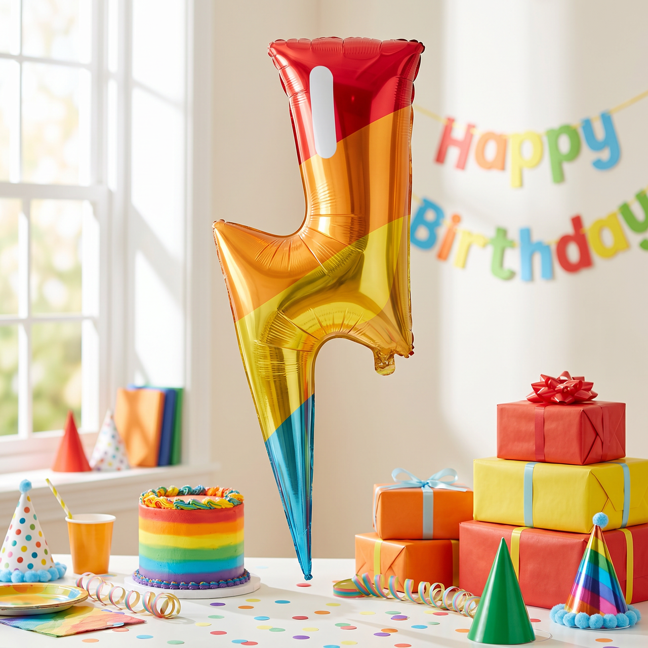 Bubbly Birthday Metallic Balloon (10 per Case)