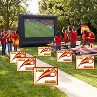 Spain Soccer Yard Sign - All-Weather Plastic with H-Stake