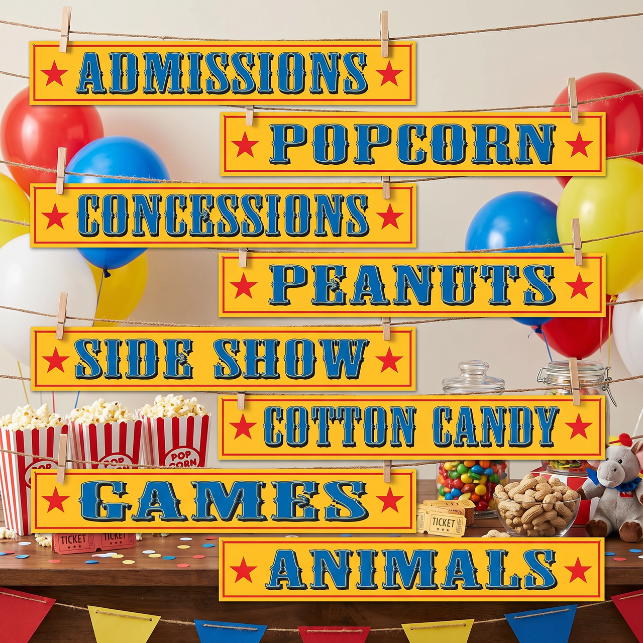 Circus Sign Cutouts