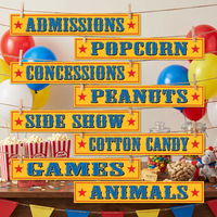 Circus Sign Cutouts
