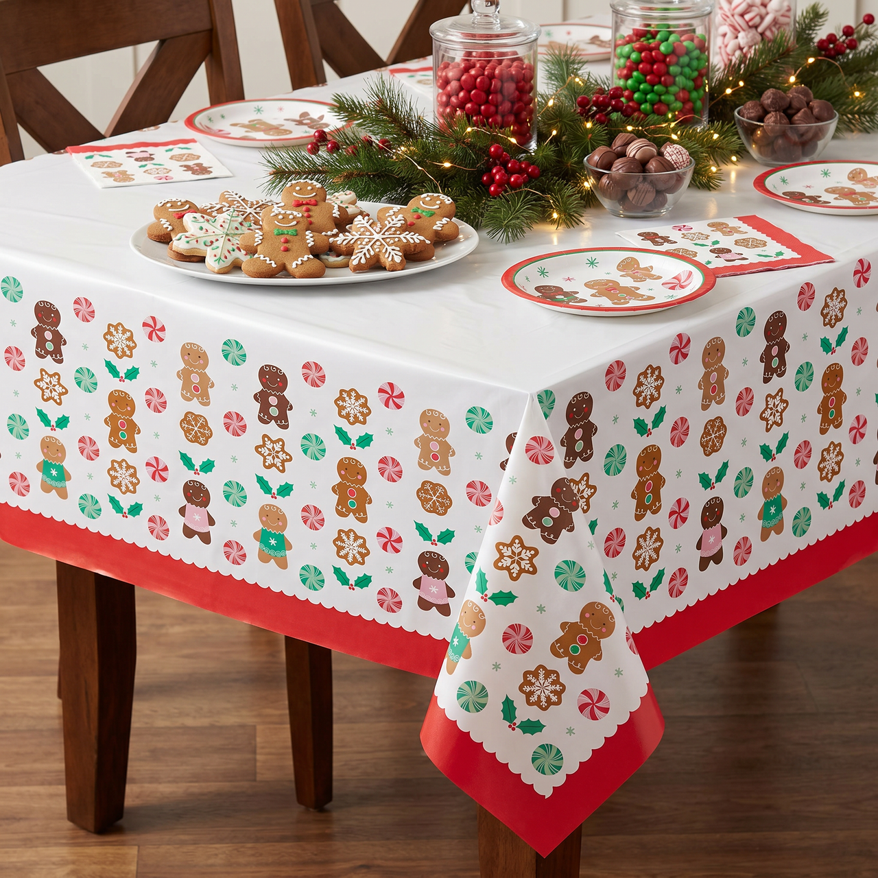 Paper Tablecover - Holiday Sweets Party Decoration from Party Decorations