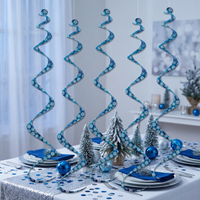 Christmas Printed Snowflake Twirly Whirlys