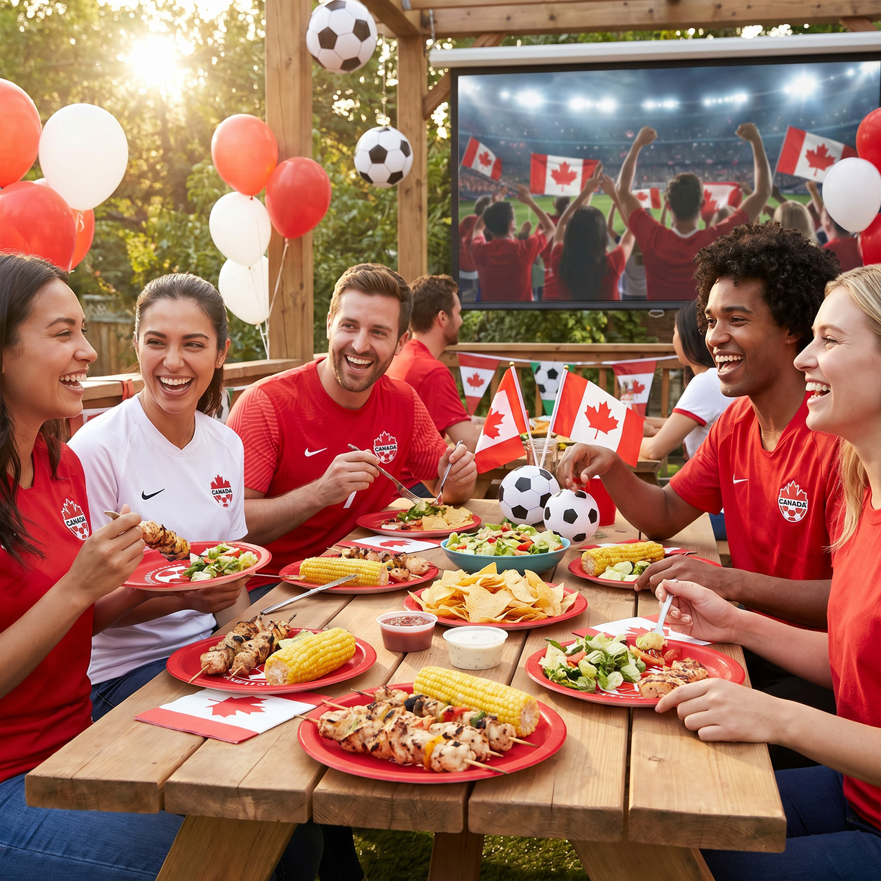 Soccer Canada Dinner Plates - 9 Inch (8-Pack)