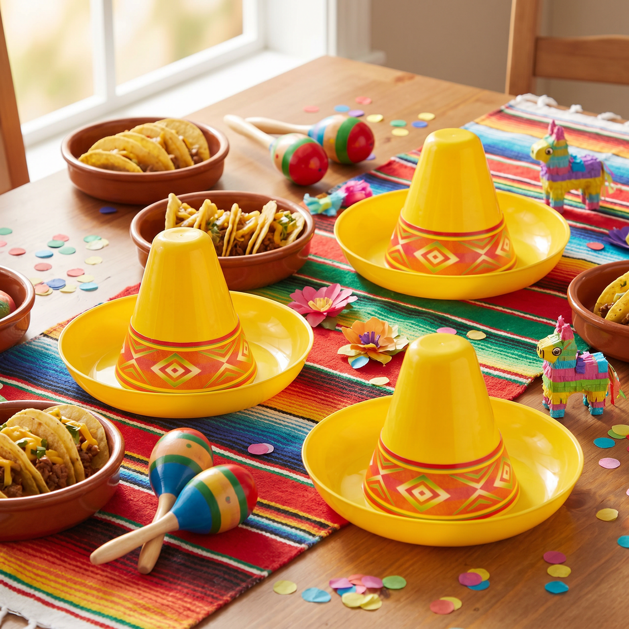 Fiesta Miniature Yellow Plastic Sombrero