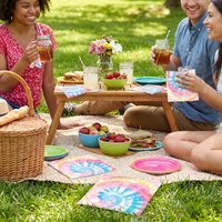 Tie Dye Party Beverage Napkins (192 per Case)