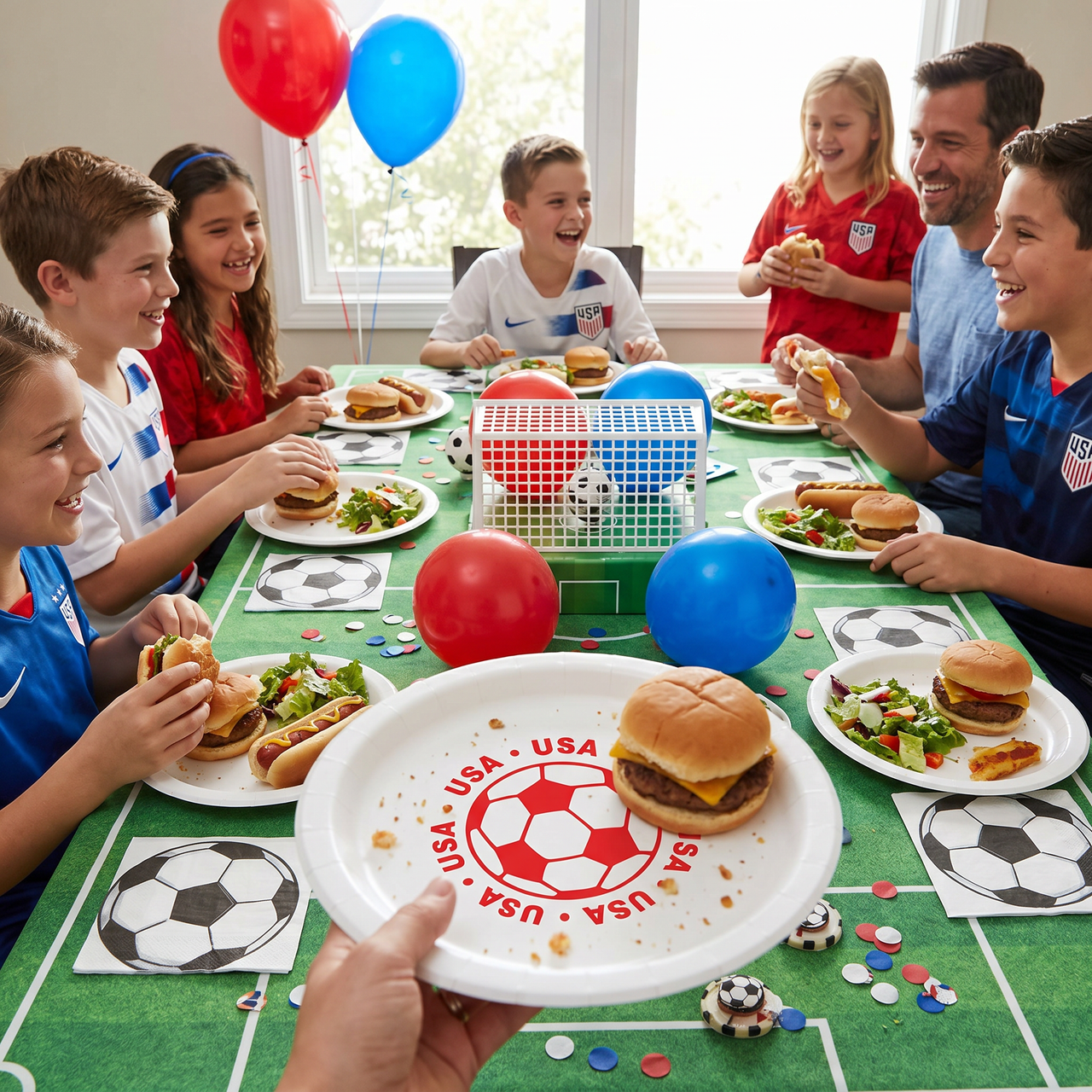 Soccer Party Dinner Plates - 9 inch (8 Count)