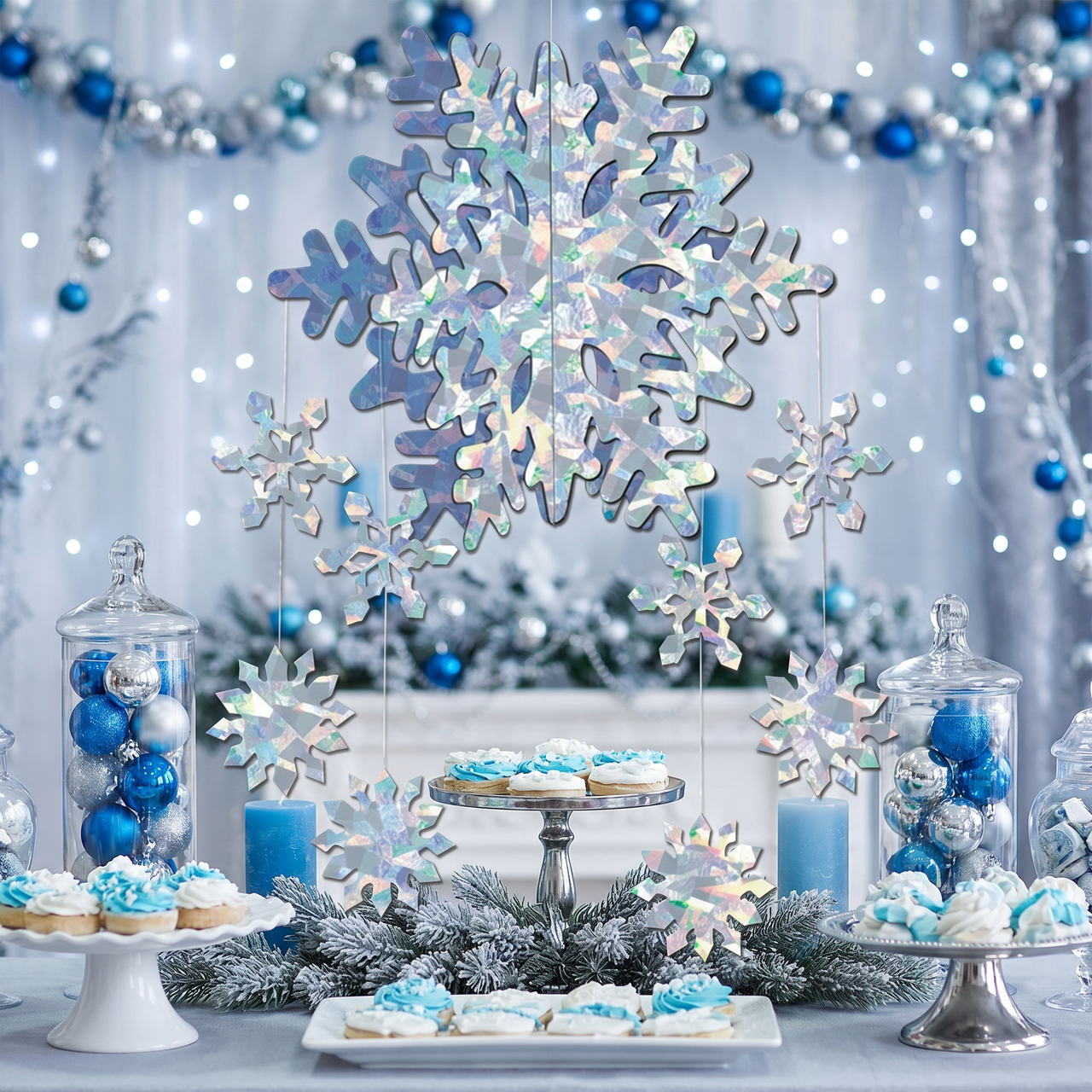 Christmas 3-D Snowflake Mobile