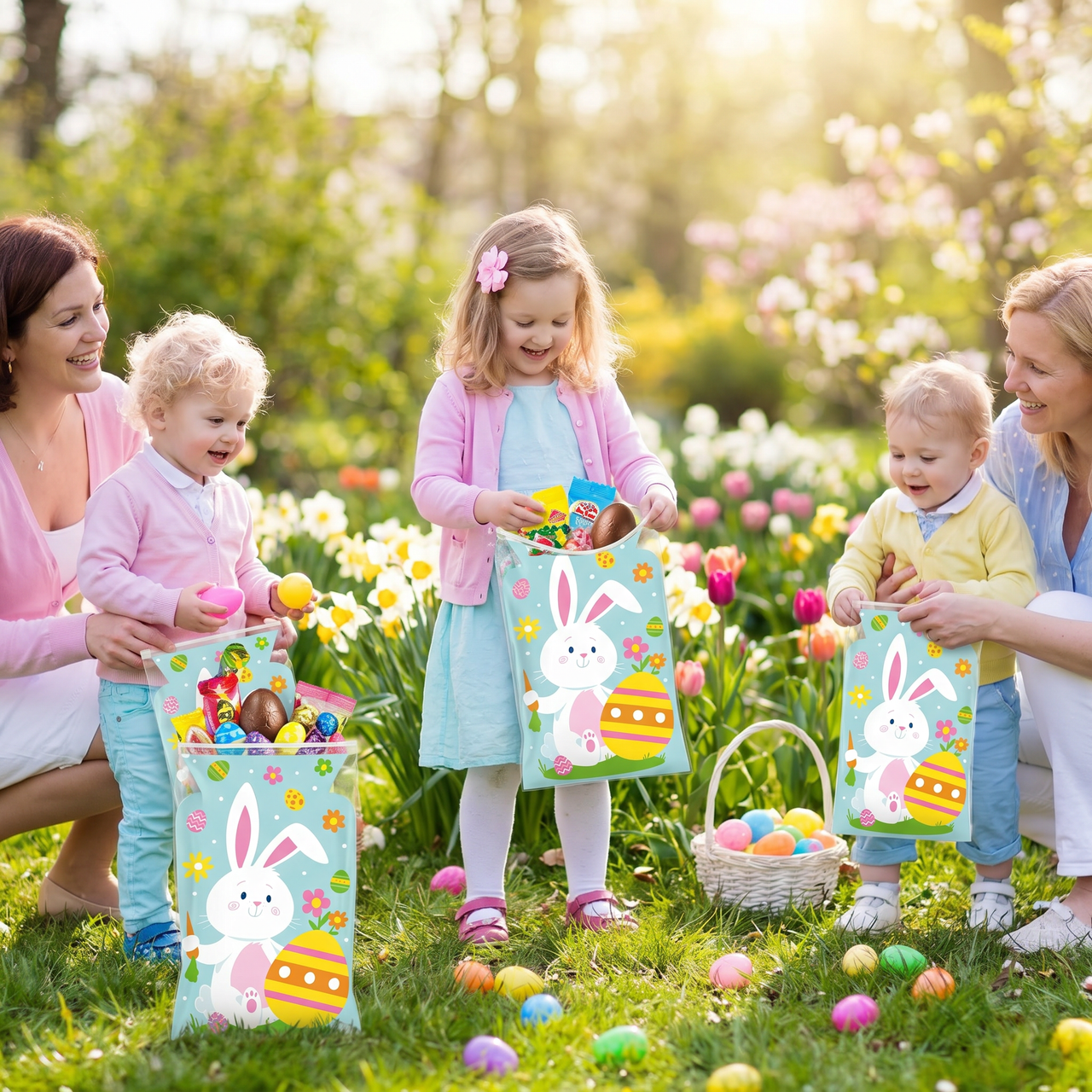 Easter Characters Cello Bag with Zipper (Case of 144)