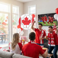 Canada Soccer Peel 'N Place Decal - 5.25