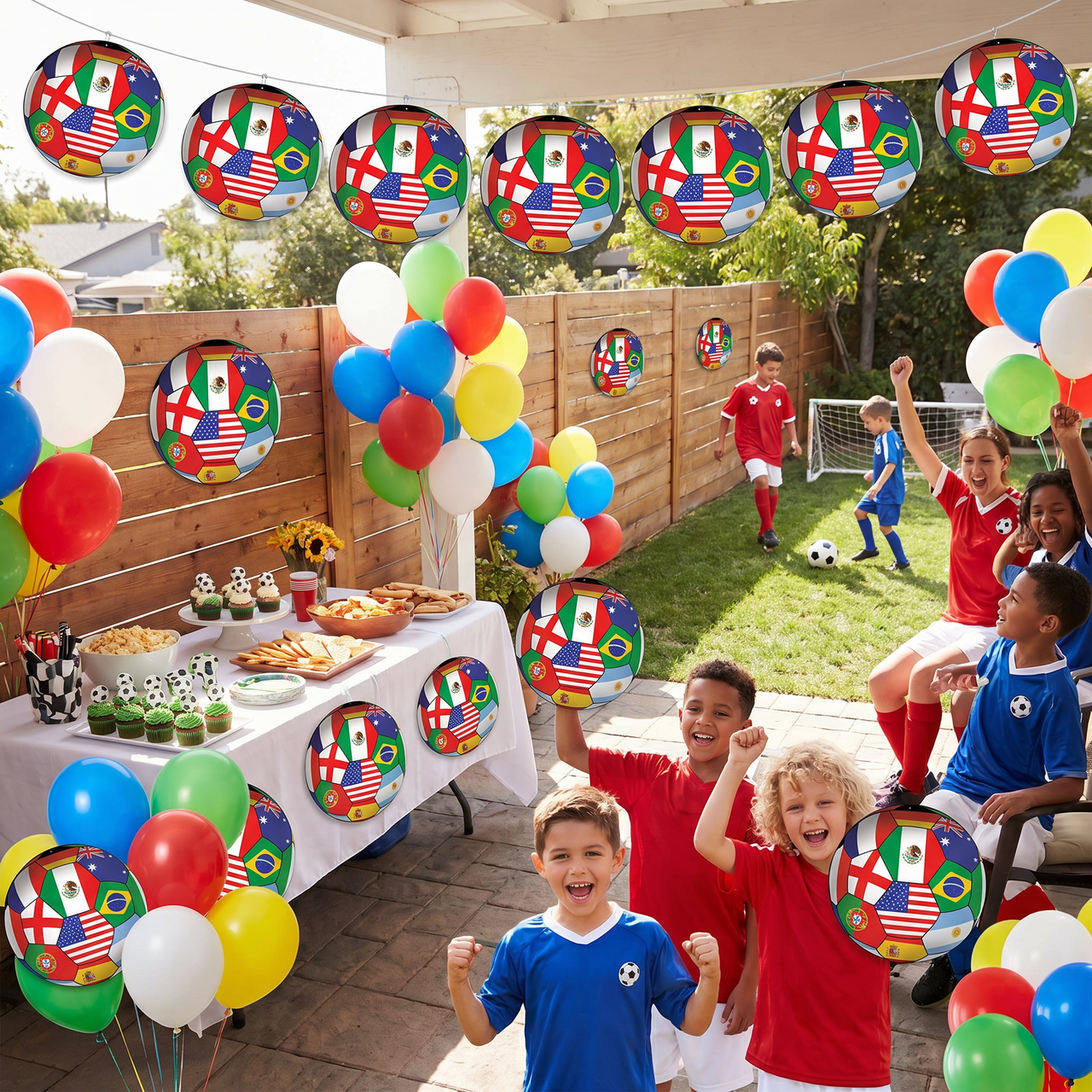Soccer Ball Cutout - International Theme (10 inch)