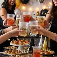 Happy New Year Plastic Cups (96 per Case)