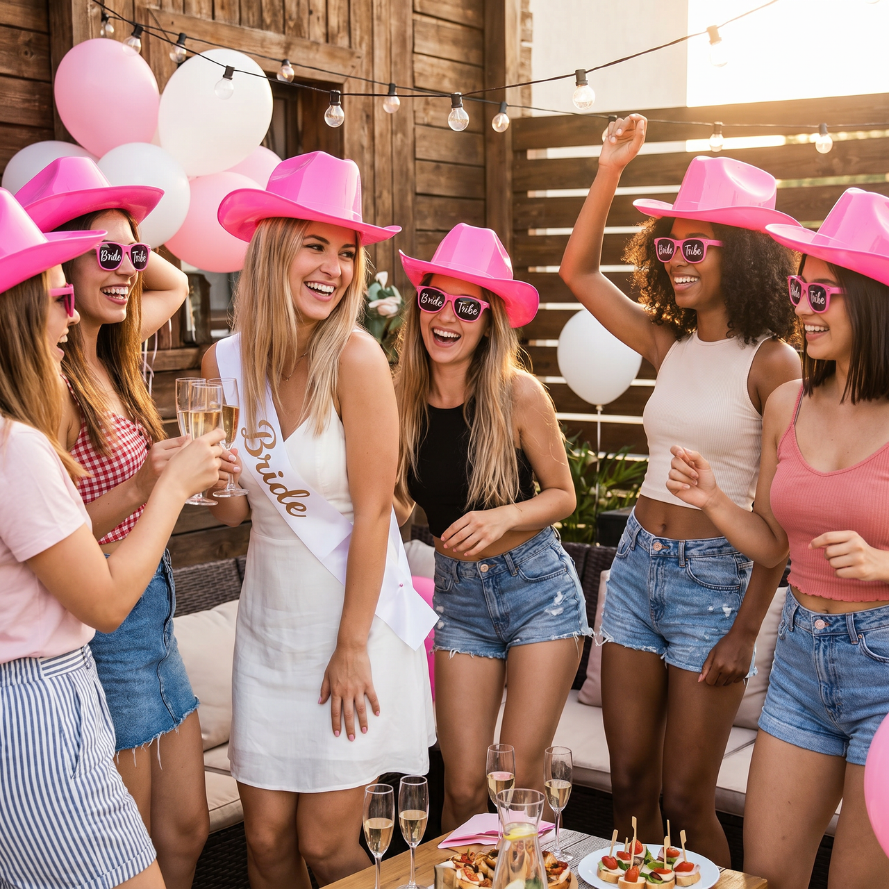 Pink Plastic Cowboy Hat - One Size Fits Most