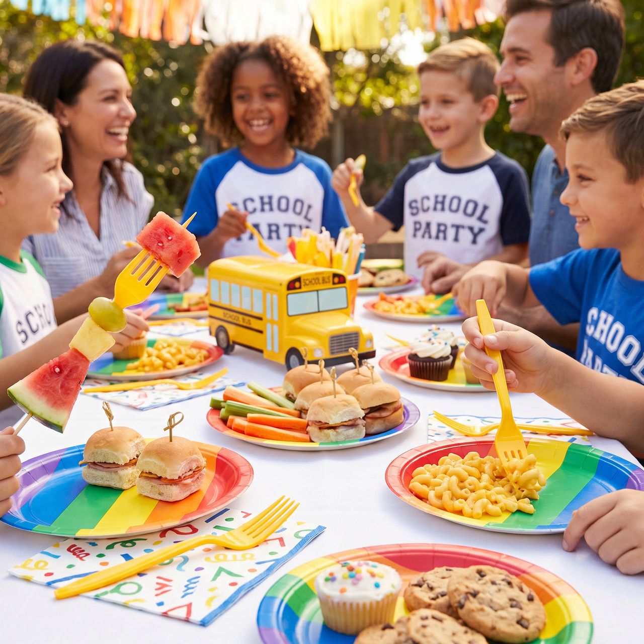 School Bus Yellow Plastic Forks (288 per Case)