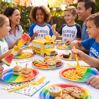 School Bus Yellow Plastic Forks (288 per Case)