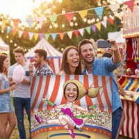 Circus Couple Party Photo Prop
