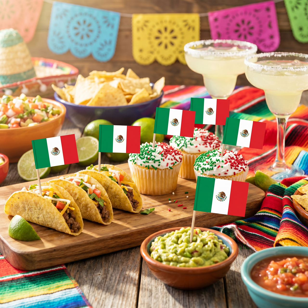 Fiesta Mexican Flag Picks