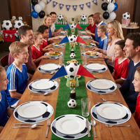Soccer Ball Placemats - 4 Pack, 13-inch Sporty Table Decor