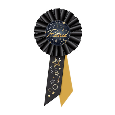 Retired Rosette, 3.25" x 6.5", Diploma Mill Awards, Retirement