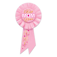 Best Mom Ever Rosette Award - Mother's Day Gift