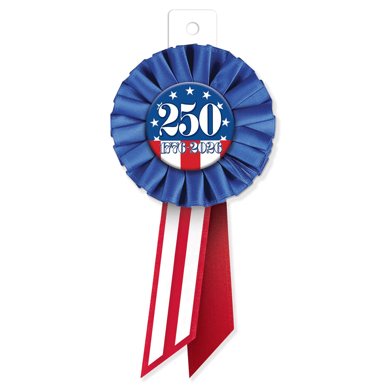 Semiquincentennial Rosette - Patriotic Award Ribbon (3.25"x6.5")