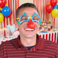 Clown Glasses with Nose