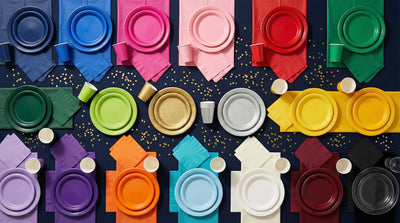 Solid Color Party Tableware