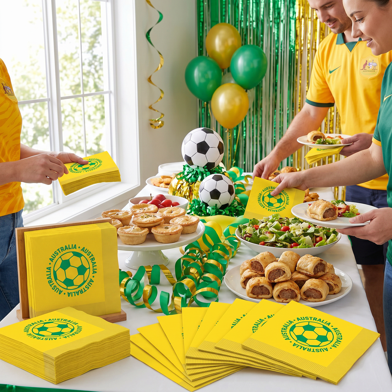 Soccer Luncheon Napkins - 2-Ply Sports Party Napkins