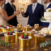 Gold Foil Paper Treat Cups (96 per Case)