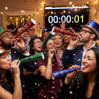 New Year's Eve Party Horns (24 per Case)
