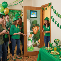 Leprechaun Restroom Door Cover - All-Weather St. Patricks Decor
