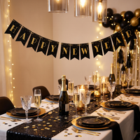 Case of New Years Ribbon Banner Shaped