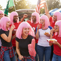 Pink Long Bob Wig - Spirit & Halloween Fun