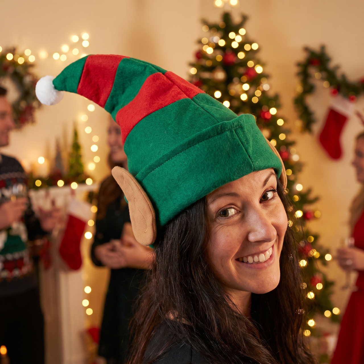 Christmas Felt Elf Hat with Ears