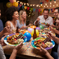 Balloon Blast 9 inch Paper Dinner Plate (96 per Case)
