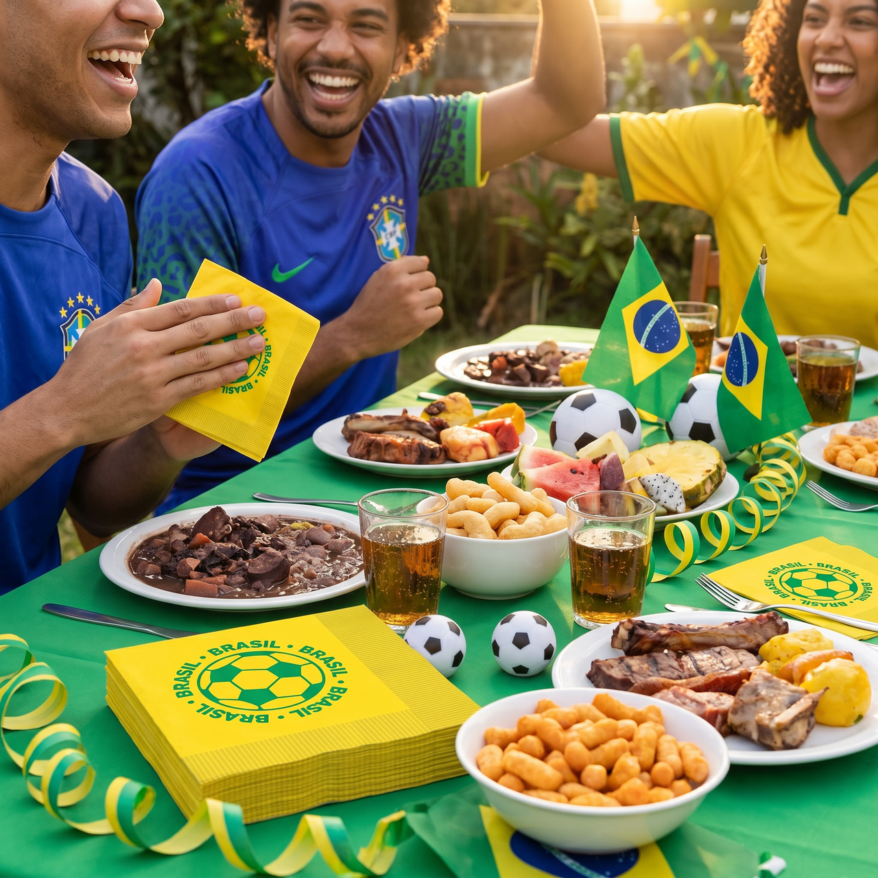 Brasil Soccer Luncheon Napkins - 2-Ply (16 Count)