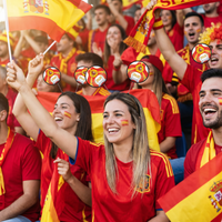 Spain Flag Boppers Headband - Soccer & Sports Fan Accessory