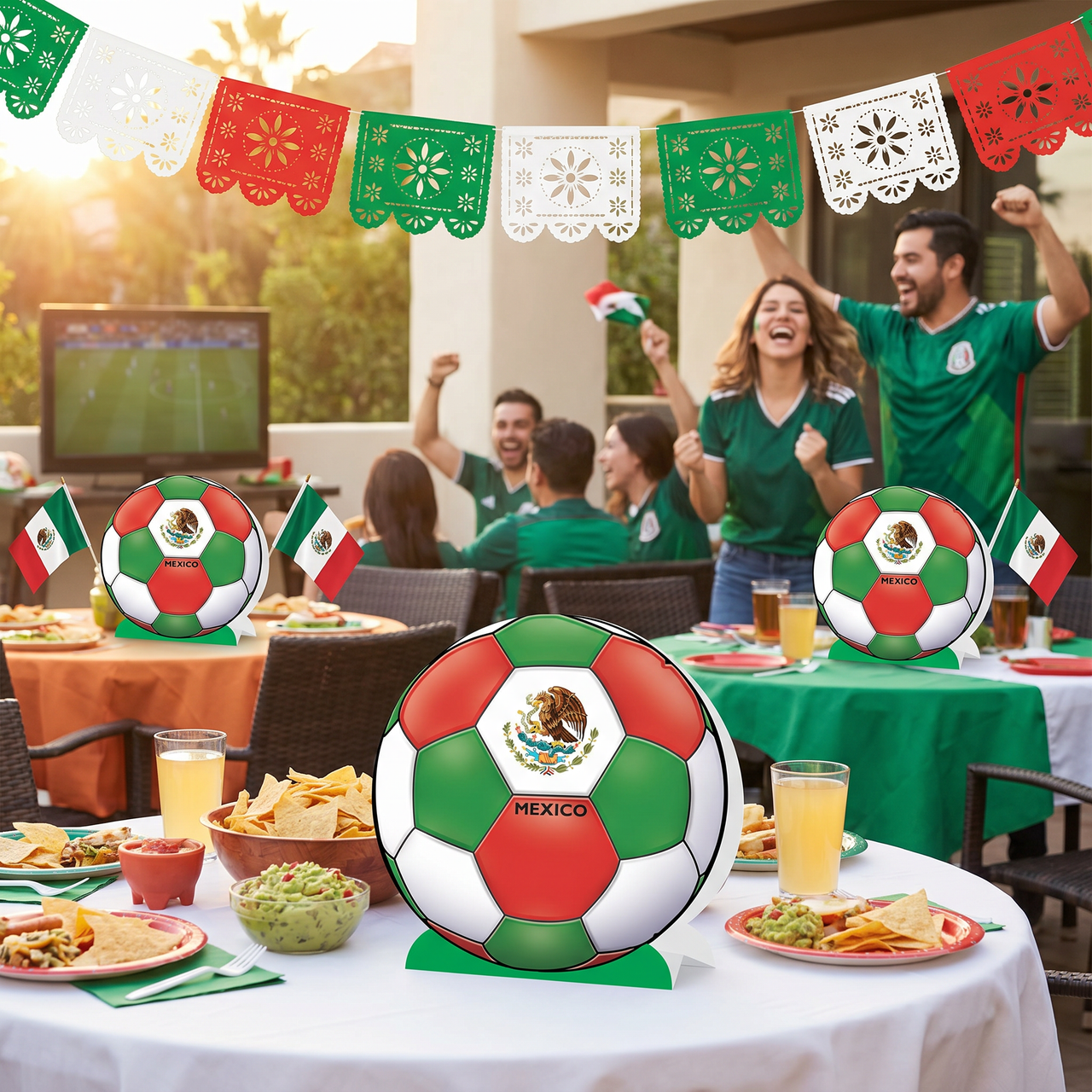 Mexico Soccer 3D Centerpiece - 9.25 inch Sports Decoration