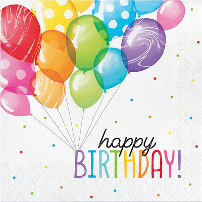 192 pc Bulk Balloon Bash Luncheon Napkins - Birthday Party Supplies by Creative Converting