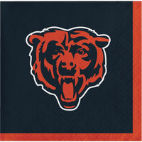 192 pc Bulk Chicago Bears Beverage Napkins - Sports Party Supplies by Creative Converting
