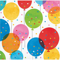 192 pc Bulk Birthday Confetti Balloons Beverage Napkins - Birthday Party Supplies by Creative Converting