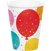 96 pc Bulk Birthday Confetti Balloons Paper Cups - Birthday Party Supplies by Creative Converting