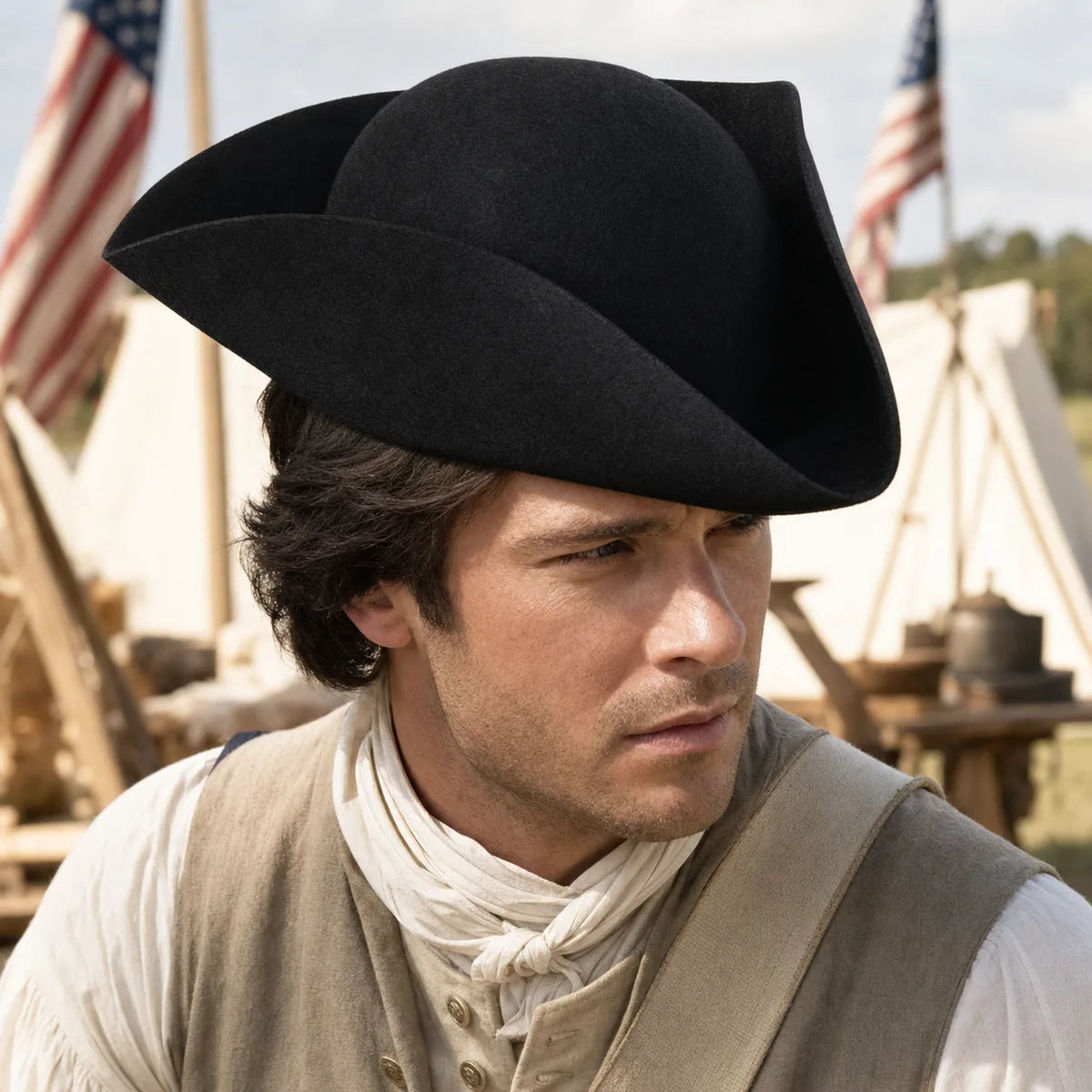 Felt Tricorn Hat