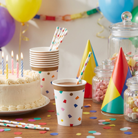Birthday Confetti Hot/Cold Paper Cups 9oz. (96 per Case)
