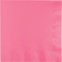 Bulk 600 pc Candy Pink 2 Ply Luncheon Napkins  - Solid Color Party Tableware by Creative Converting