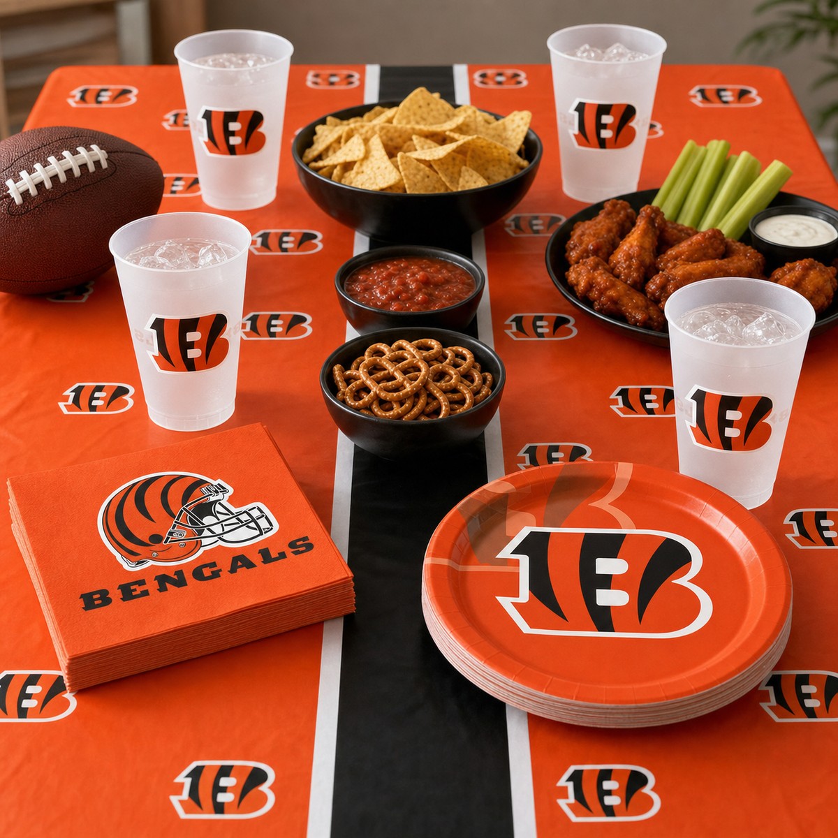 192/Case Bulk Cincinnati Bengals Luncheon Napkins