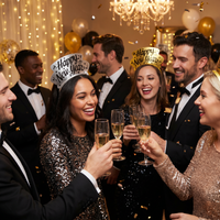 72ct Silver and Gold New Year Tiaras