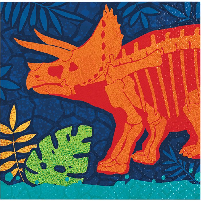 192 pc Bulk Dino Dig Beverage Napkins - Birthday Party Supplies by Creative Converting
