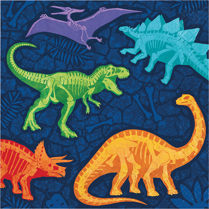 192 pc Bulk Dino Dig Luncheon Napkins - Birthday Party Supplies by Creative Converting