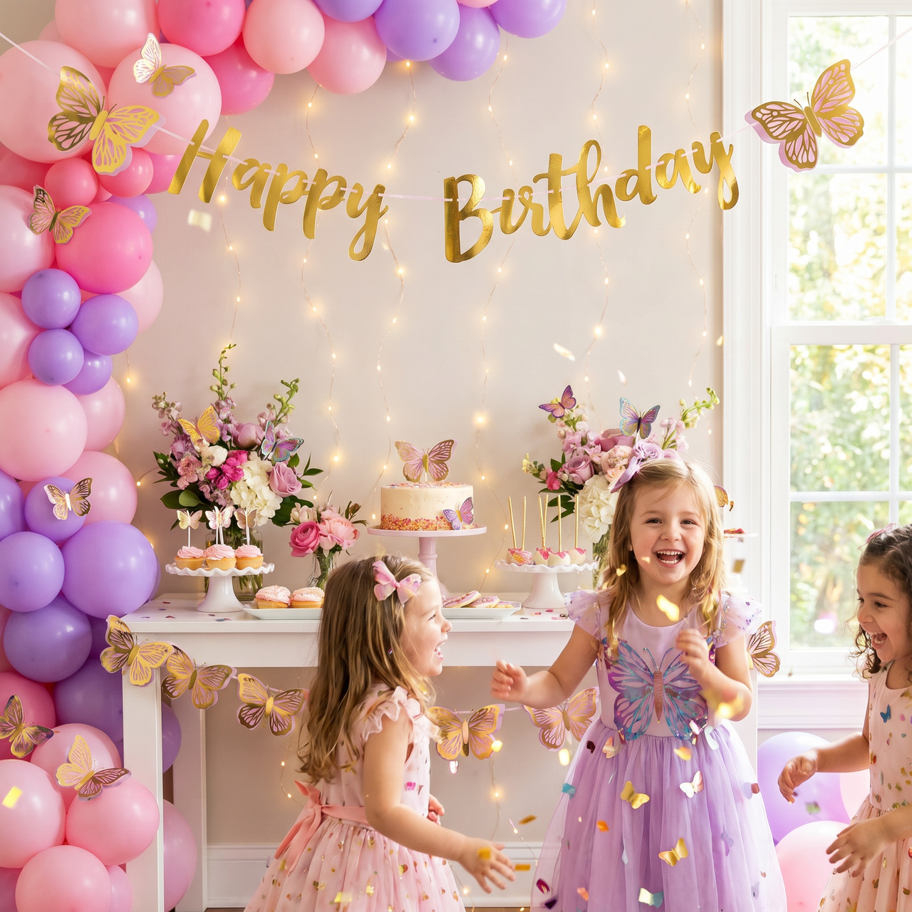Shimmering Butterfly Banners (12 per Case)