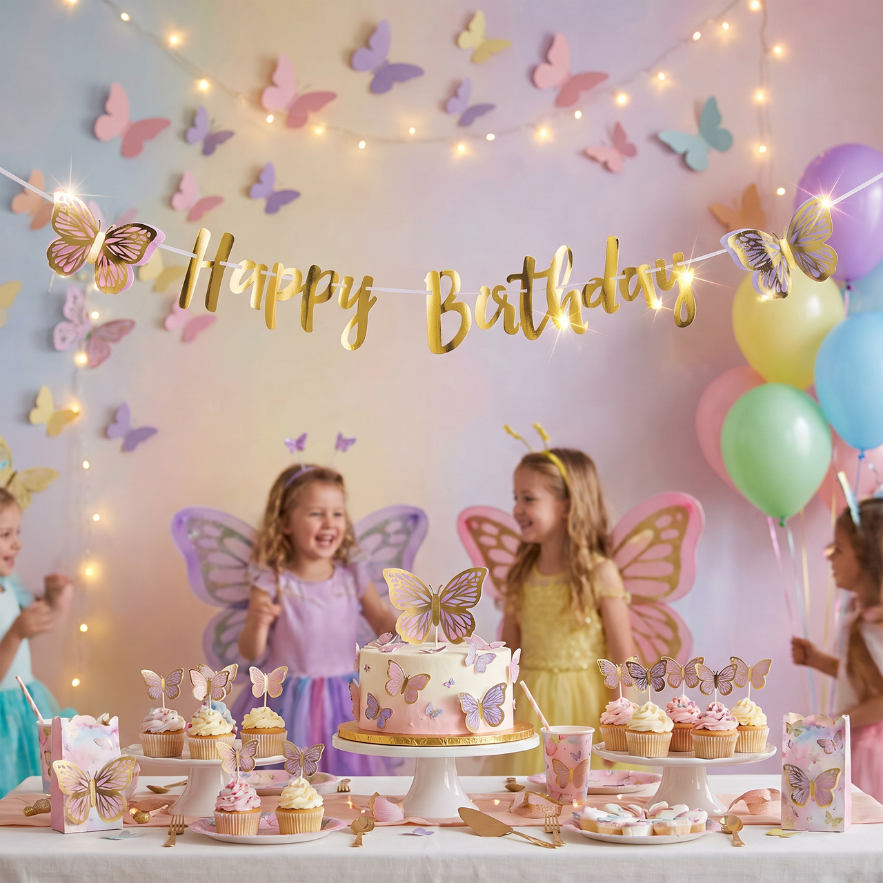 Shimmering Butterfly Banners (12 per Case)